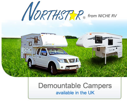 Northstar demountable campers available in the UK